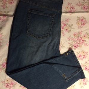 Crop, medium blue, 14 Missy